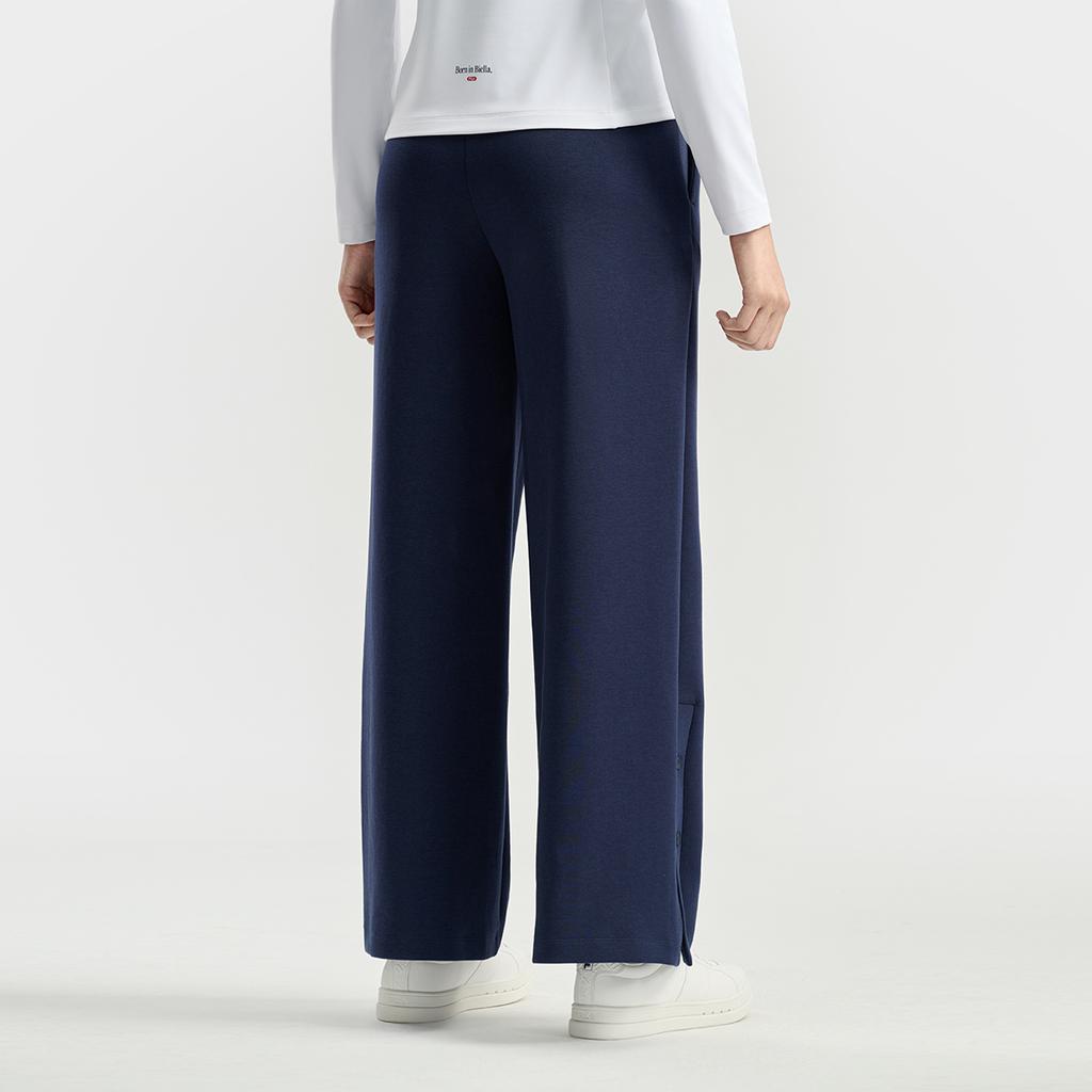 Fila Tennis Trendy Classic Fashion Casual Tennis Style Versatile Comfortable Straight Loose Knit Sports Long Pants Women Bottoms A11W543612FBU
