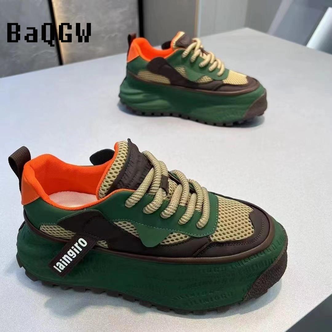 Модные цветные кроссовки с новым буквенным дизайном — фото 3