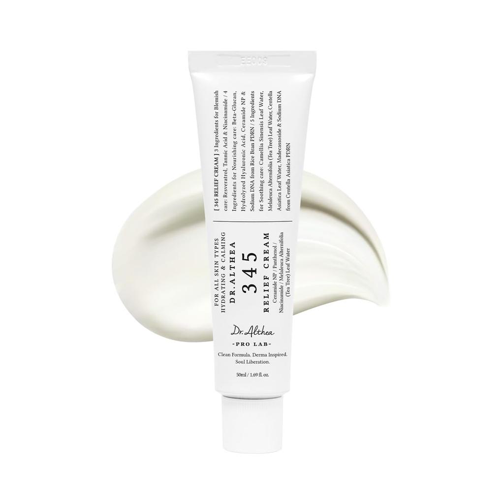 Dr. Althea 345 Relief Cream - Soothing and Moisturizing Cream (PDRN) - Korean Cosmetics (Renewed Version)