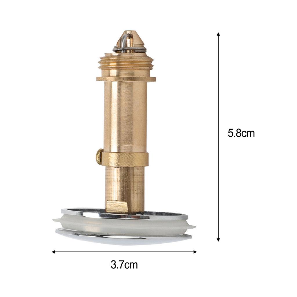 Tap Pop-Up Basin 36mm  Waste Chrome Sink Push Button Click Clack.Plug+Bolt