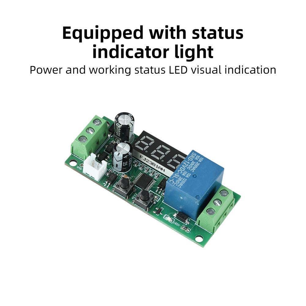 Delay Relay Module DC 5V/12V/24V Trigger Timer Switch For Door Access Control Car Modification With LED Indicator
