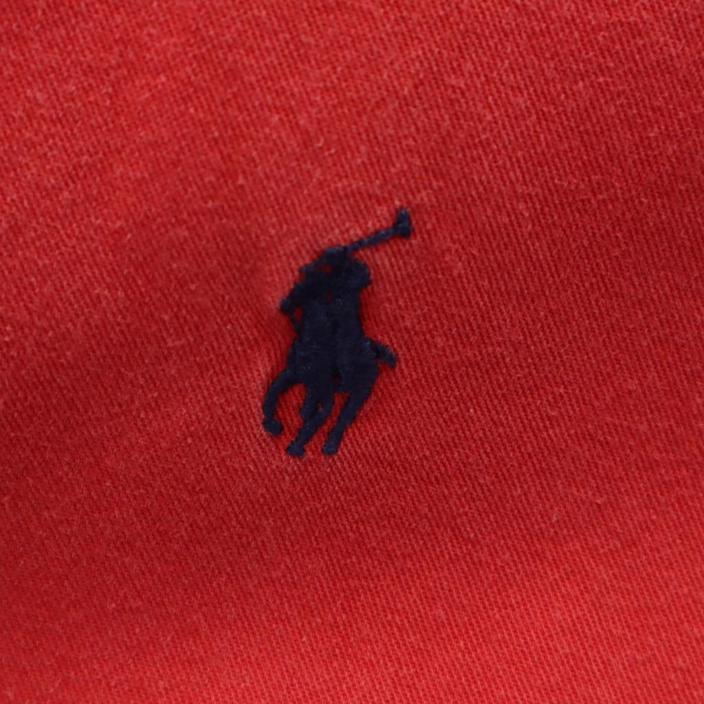 Ralph Lauren 90s Old Long Sleeve Button Down Shirt L Red Men's Used
