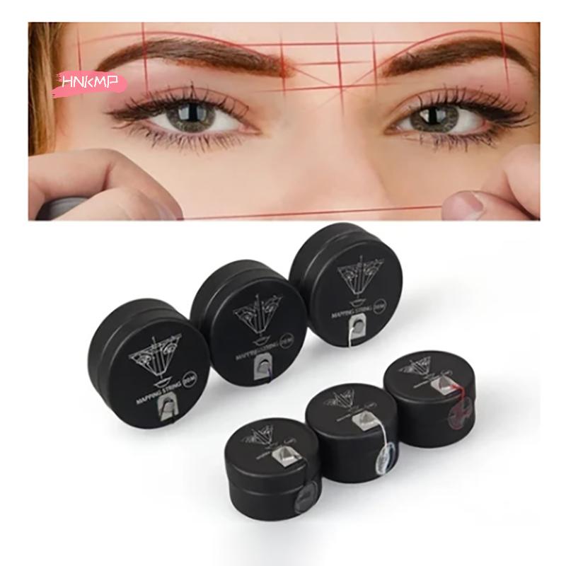 Pre-Inked Mapping String Eyebrow Thread Multicolour Position Line Marker Tattoo Makeup Dyeing Tool for Brows