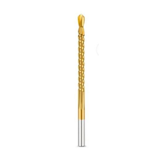 Titanium Coated HSS Twist Drill Bits, 3-8mm Serrated Side Cutting Drill Bit, Hex Shank Serrated Cutting Drill Bits, Drill Bit Woodworking Tools, Hole