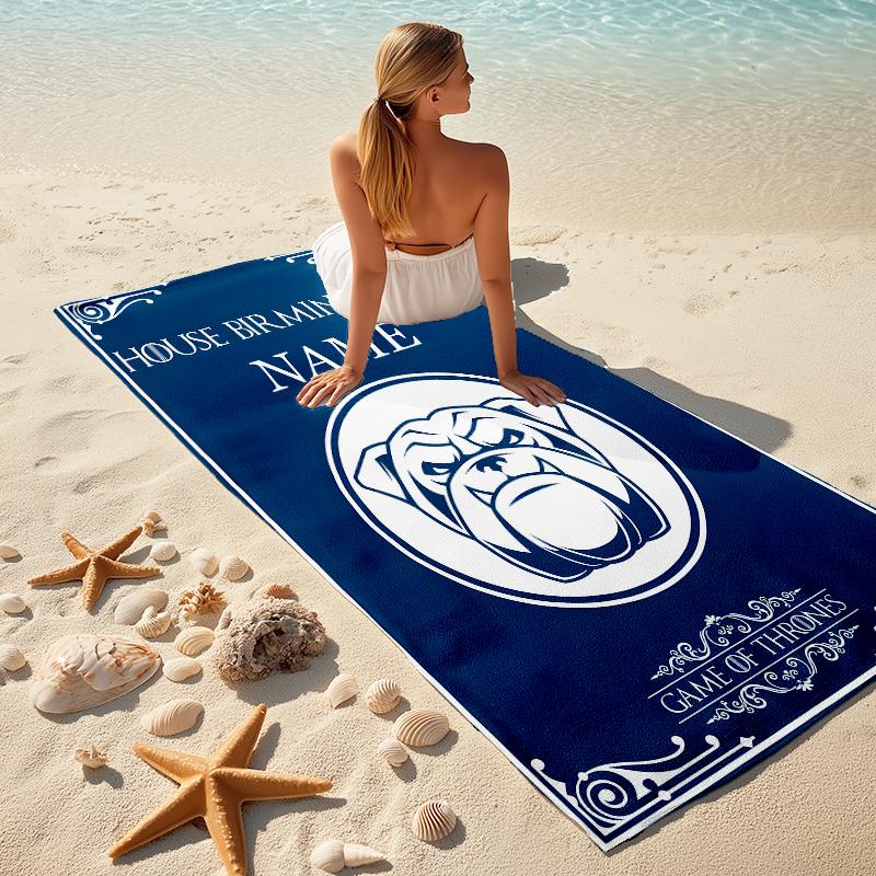 Personalized Portugal's National Emblem Beach Towel Microfiber Beach Towel Thin Absorbent for Beach Swimming Yoga Bath Sports. 0910170