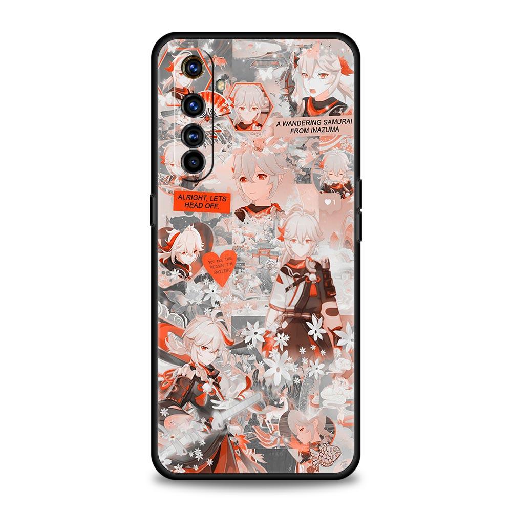 Genshin Impact For Realme 9i Luxury Phone Case 9 8 5G GT2 7 6 Pro Plus 8i C21 C3 C11 C25 Soft Black Silicone Cover Coque Fundas