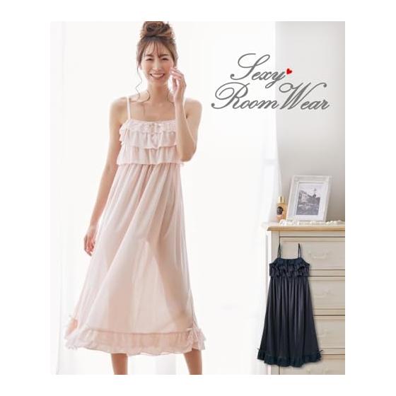 [Nissen] Slip Chest Ruffle Sexy Room Cami Dress
