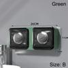 1PC Luxury Soap Dish Wall-Mounted Soap Box with Lid Suitable for Bathroom and Toilet No-Drill Drainage Design