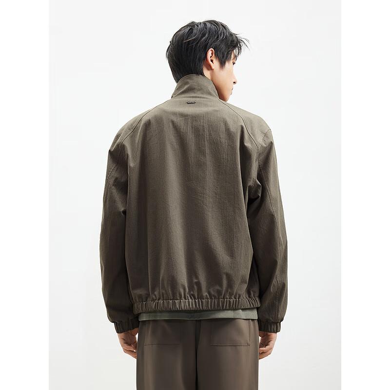GXG Men's Spring New Casual Workwear Harrington Jacket Stand Collar Coat