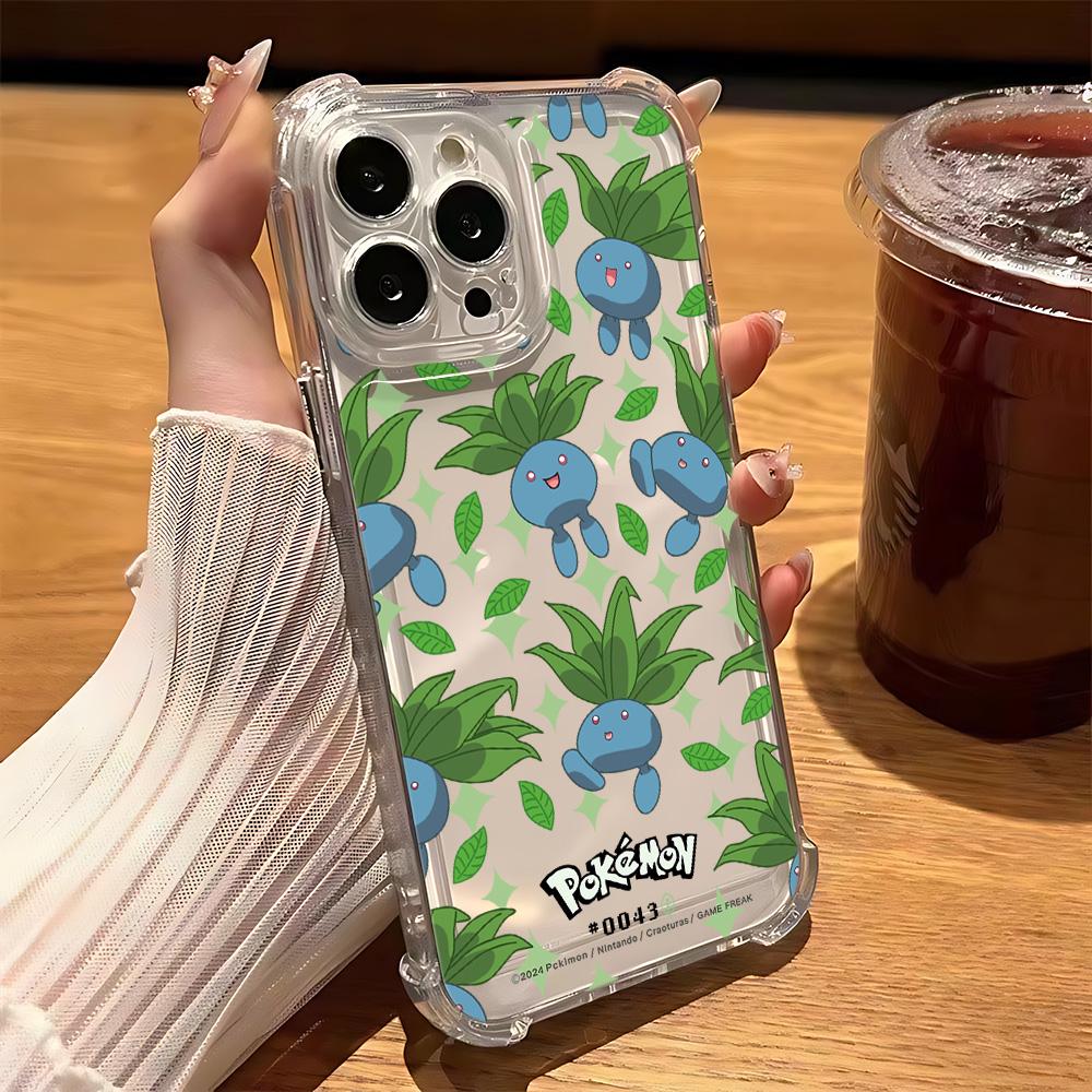 Cute Anime Pokemons Phone Case For IPhone 16e 16 15 14 13 12 11 Mini Pro Max X XR XSMax 7 8 Plus Anti Fall Transparent Cover