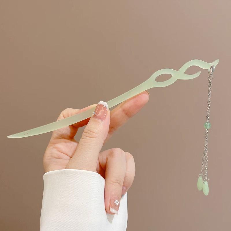 Traditional Sandalwood Hairpin for Chinese Cheongsam & Hanfu Updo