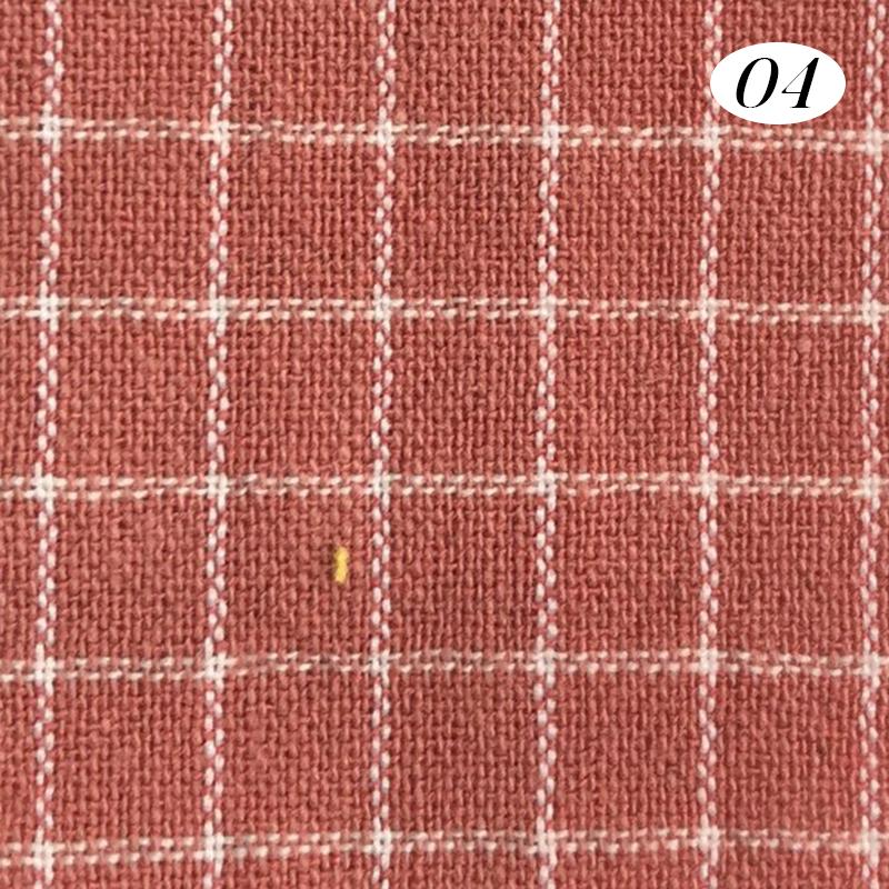 100x140cm Cotton Yarn Dyed Fabric Soft Breathable Wash Cloth Plaid Fabric For Diy Sewing Dress Bedding Home Textile Material
