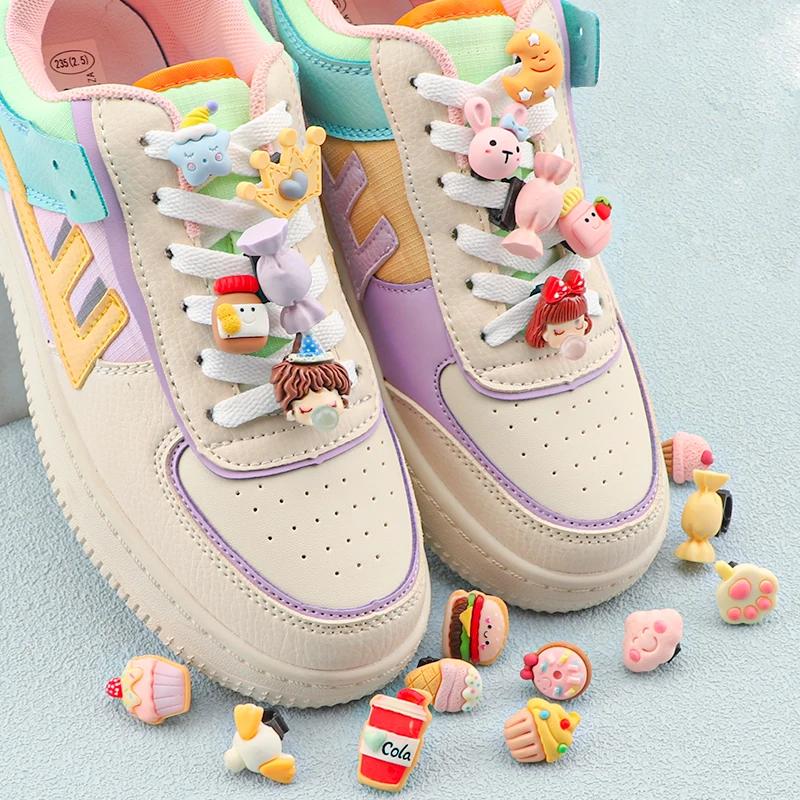 1Pcs Kawaii Shoelaces Buckle Cute Girl Boy Shoe Decoration  Casual Shoe Accessories Clip Gift Cartoon Candy Detachable Ornaments