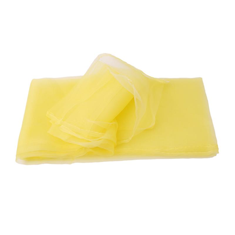 Colorful Sheer Tulle Curtains Polyester Solid Color Rod Pocket Curtain for Bedroom Kitchen Living Room Kid Room Classroom