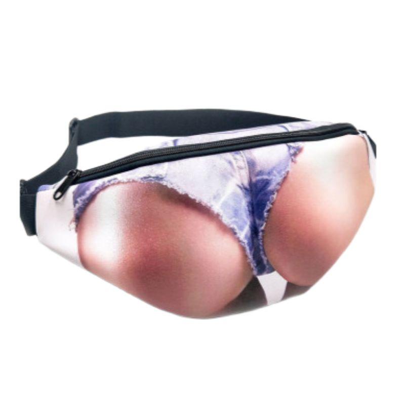 3D Dad Bod Beer Belly Fanny Pack Funny Gag Gift Waist Bag