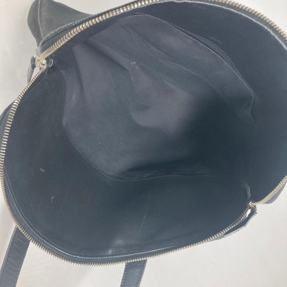 HERMES Sac Ibou PM Bag Tote Bag Hand Bag Leather/Canvas Black