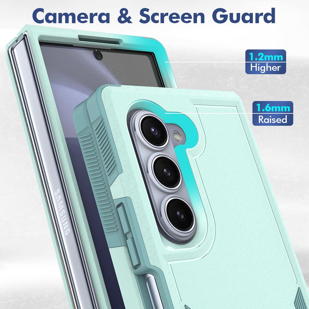 2IN1 Military Grade Heavy Duty Hybrid hard Phone Cases For Samsung Galaxy Z Fold 7 6 5 4 Shockproof Armour Protective Back Cover