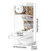 Parakeet Feeder Automatic Transparent Food Container Bird Cage Food Dispenser For Pet Aviary Finch Monk Parrots Home Garden