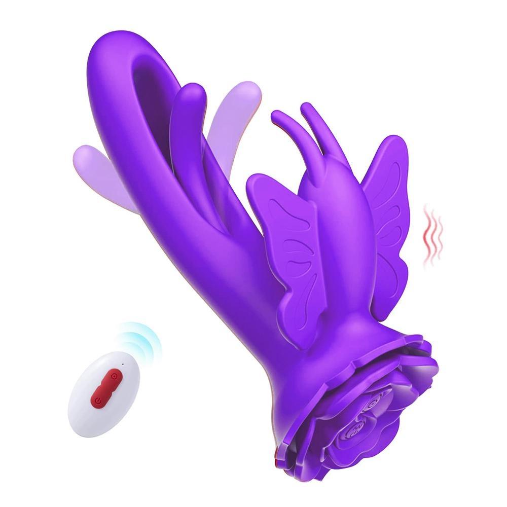G Spot Vibrator for Women Butterfly Clitoral Vibrator Adult Rabbit Sex Toys with 9 Slap Modes 4 Slap Mode Clitoral