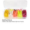 20Pcs Soft Fishing Lure Metal Jig Head Fishing Hooks Realistic Design Bright Color Artificial Bait Worm Lure Fishing Accessories