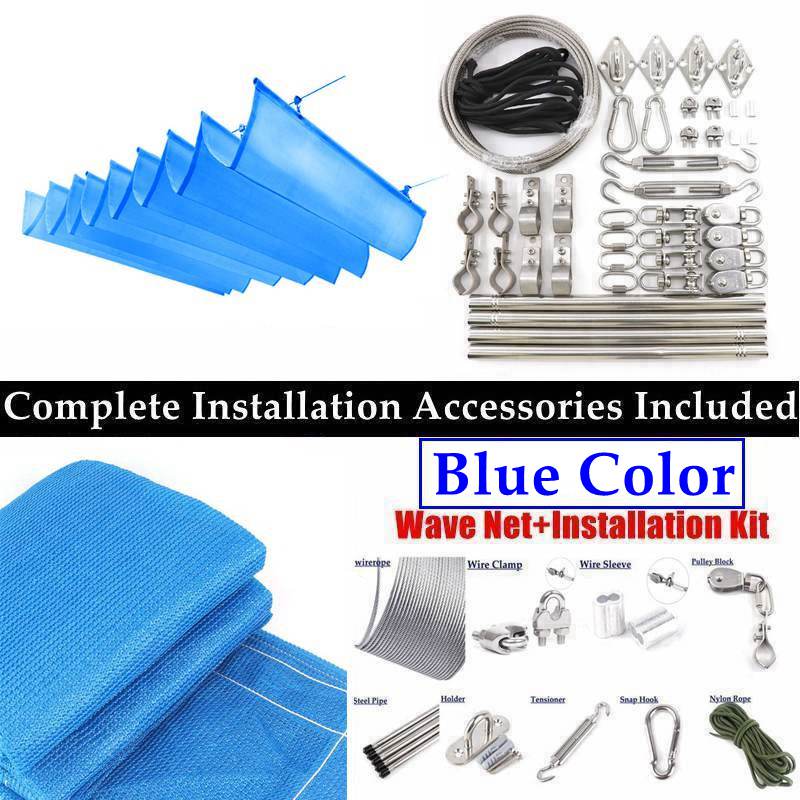 

Width 3.5m Retractable Wave Sun Shade Net Courtyard Telescopic Sunshade Sail Balcony Sunshade Net With Installation Accessories 3.5mx3m