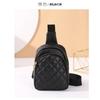 Fashion Embroidery Rhombus Backpack Versatile Trend Zipper Niche Design Change Women's Bag