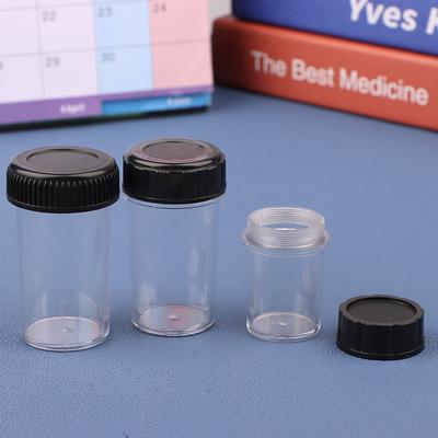 1 pièce Boîte de rangement en plastique pour objectif de microscope biologique, Étui Bouteille, Étui Anti-Poussière, Cache-Poussière
