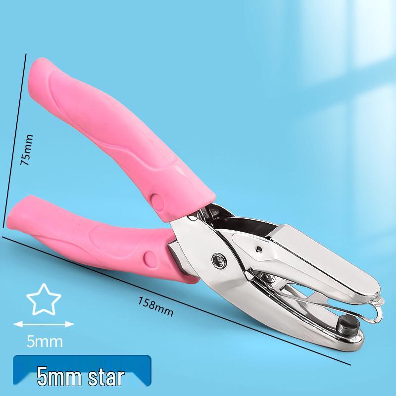 Heart-Shaped Metal Single Hole Punch for Loose-Leaf Papers – Ideal for Students and Crafts