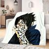Naruto Anime Print Blanket Warm Comfortable Flannel Blanket Suitable for Bedrooms, Sofas, Beds, Chairs, Picnics, Travel