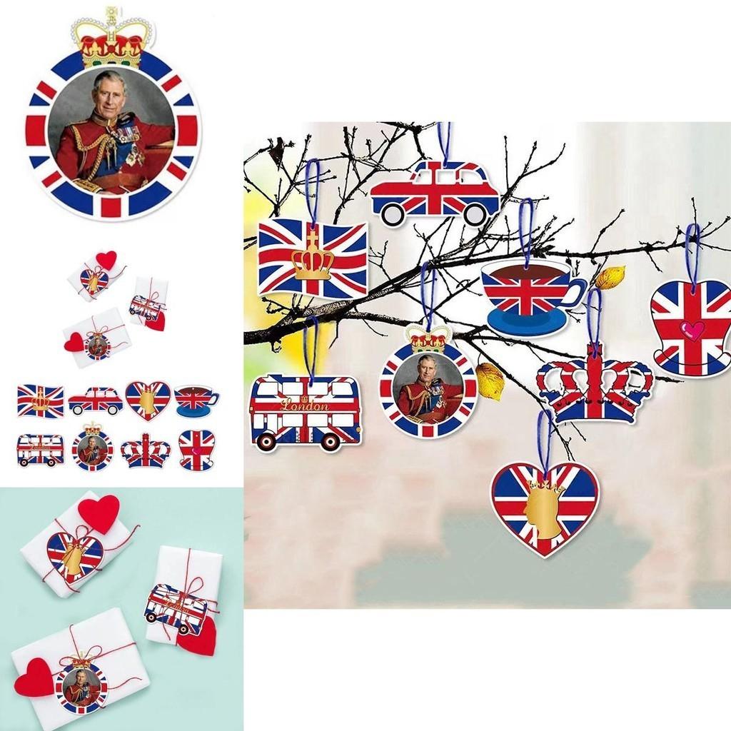 König Charles III. Krönungsfeier Dekorative Hängeelemente