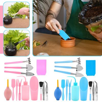 Succulent Tool Set, 22 Gardening Tools Succulent Kit With Potting Tarp Pad, Succulent Kit For Indoor And Outdoor Miniature Garden Plant Care