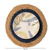 Set of 4 Dining Table Mat 30cm Round Mat - Blue (Solid) | Used As Centre Table Décor placemat/House Warming Gifts for New Home