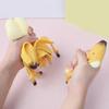Cute Banana Squishy Stress Ball Fidget Sensory Toy for Anxiety Relief Stretchy Slow Rising Hand Squeeze Toy