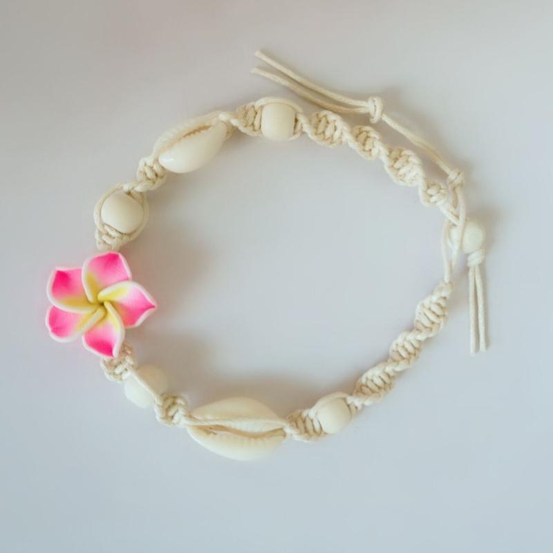 Fashion Shell Anklet Bracelets Beaded Foot Chain Boho Sea Beach Flower Foot Ankle Bracelet for Women and Teen Girls