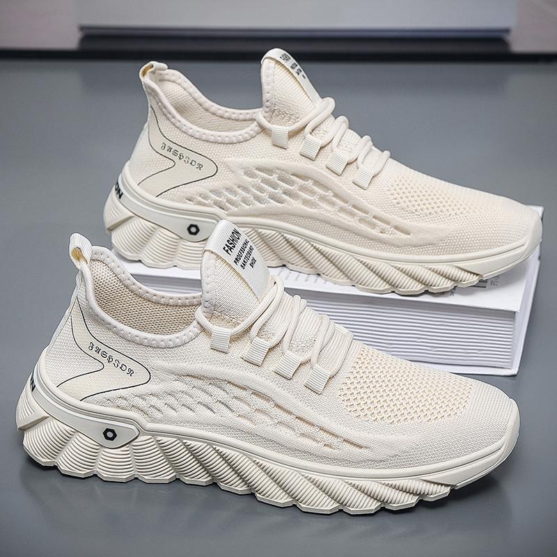 Men's breathable lightweight casual sports shoes summers outdoor mesh soft sole comfort running shoes walking shoes male sneaker