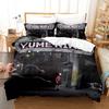 Yume Nikki Dark Dream Typography Duvet Cover Set 3PCS Polyester Bedding With 2 Pillowcases Indie Surreal Text Art Home Decor