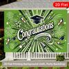 A 2D Flat Banner, Graduation Congratulatory Message, Polyester Fiber Party Backdrop, Suitable for Various Scenarios