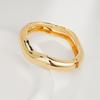 Interlocking Ring Open Bangle - European & American Light Luxury Design for Women