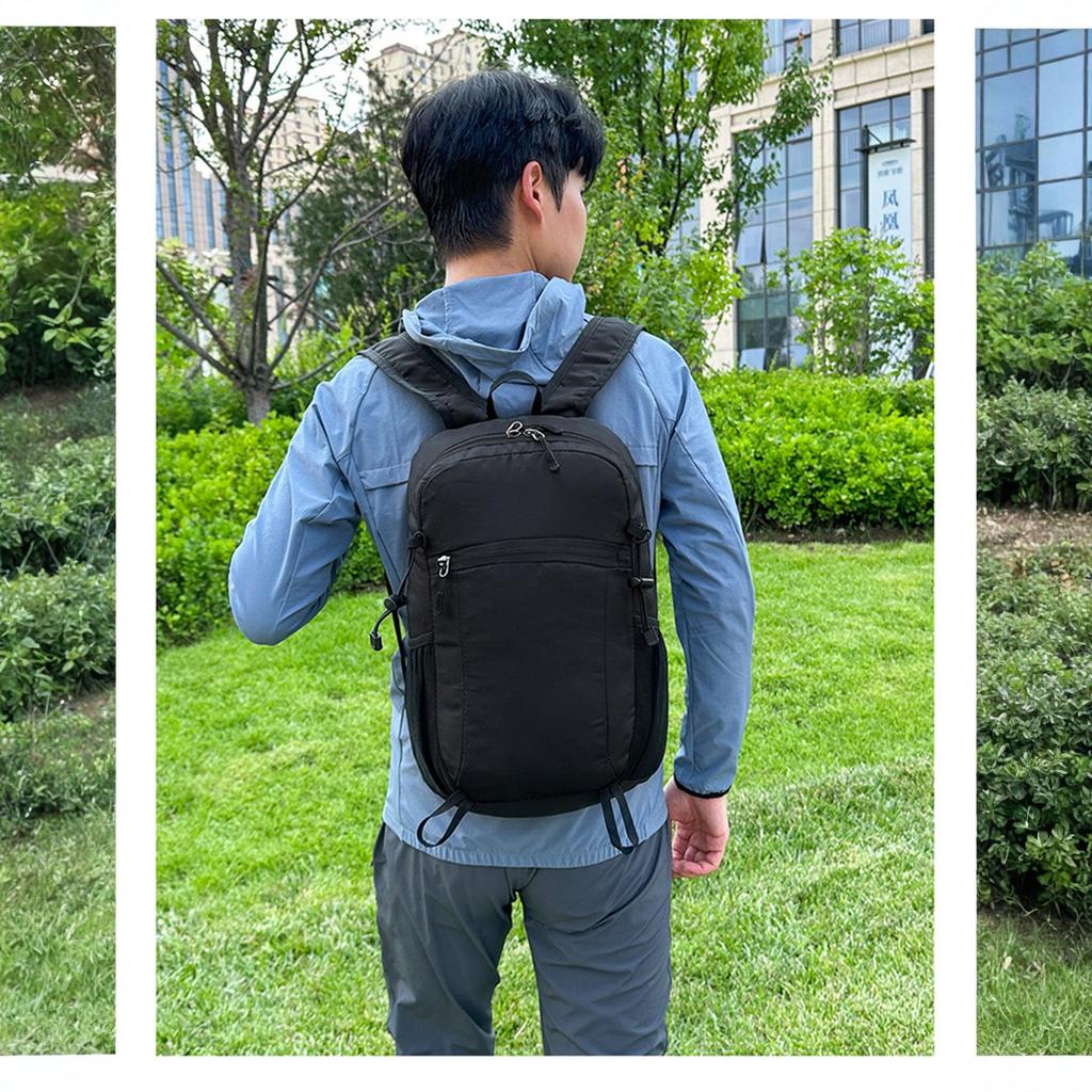 Unisex Foldable Backpack For Mountaineering Hiking Riding Fashion Style With Waterproof Features Nylon Outdoor Camping