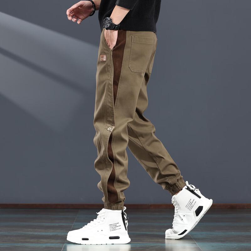 Jierenuo Men's Loose Fit Cargo Jogger Pants