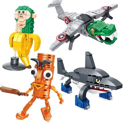 2025 Italian Brainrot Tung Tung Tung Sahur Building Blocks Animal Desk Ornament Tralala Bricks Toy Gift Party Favors