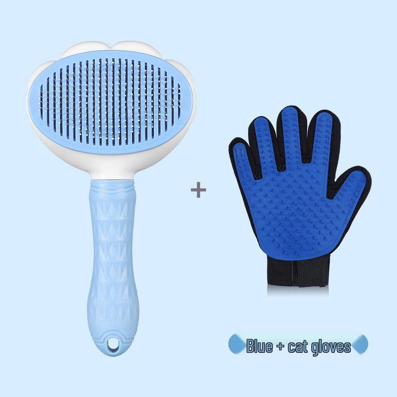 Pet Hair Removal Comb for Dogs & Cats – Detangles & Cleans Loose Hair