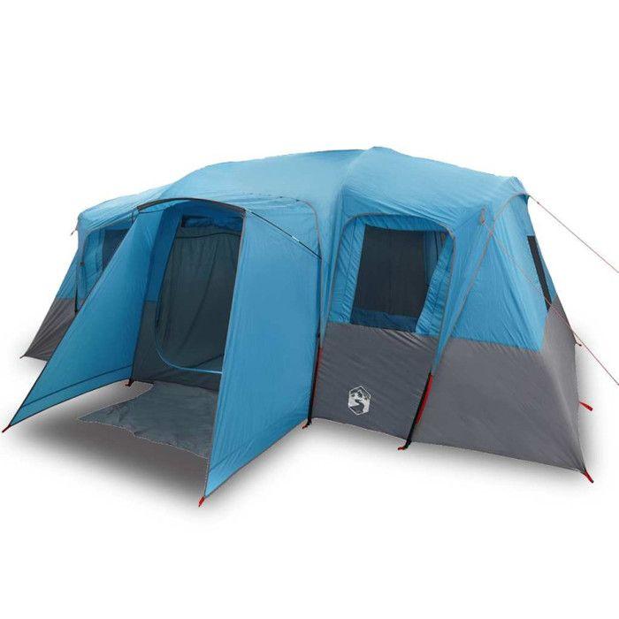 VidaXL Tente familiale tunnel 16 personnes bleu imperméable, tente, abri de camping, abri de jardin, tente de camping, abri 94708