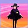 Adorable Kids Halloween Witch Costume With Lace And Spandex For Dress-up Fun
