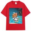 2026 New Summer Fun Dripping Chick Face Print High Quality Fashion Casual Breathable Unisexs Crepe Unisex And Unisex TShirt