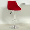 Day and Night - Day and Night Wine Red Velvet Kitchen Stool