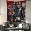 Horror Movie Characters Tapestry Tapestry Background Cloth Fashion Print Homestay Soft Decoration Tapestry Background Wall Hanging Cloth