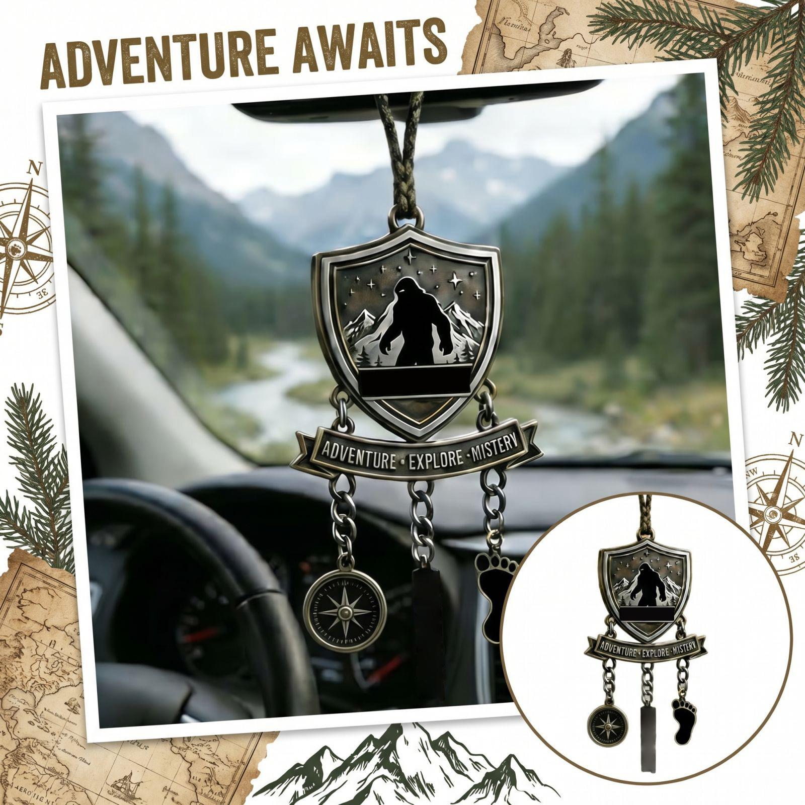 

Creative Car Pendant, Car Central Control Rearview Mirror Decorative Hanging Ornament One Size серебряный