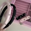 Sweet solid color bow headband Korean high cranial top pressure headband simple and versatile new hair accessories wholesale