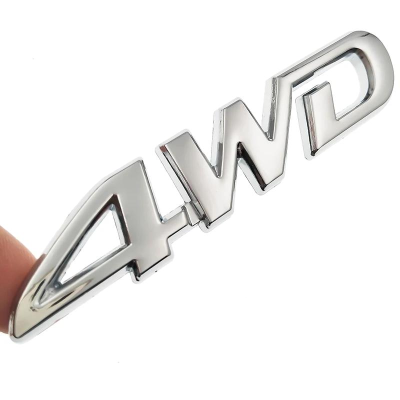 4WD Metal Sticker 3D Chrome Emblem 4X4 Badge Decal Car Styling for Honda CRV Accord Civic Suzuki Grand Vitara Swift SX4 Sticker